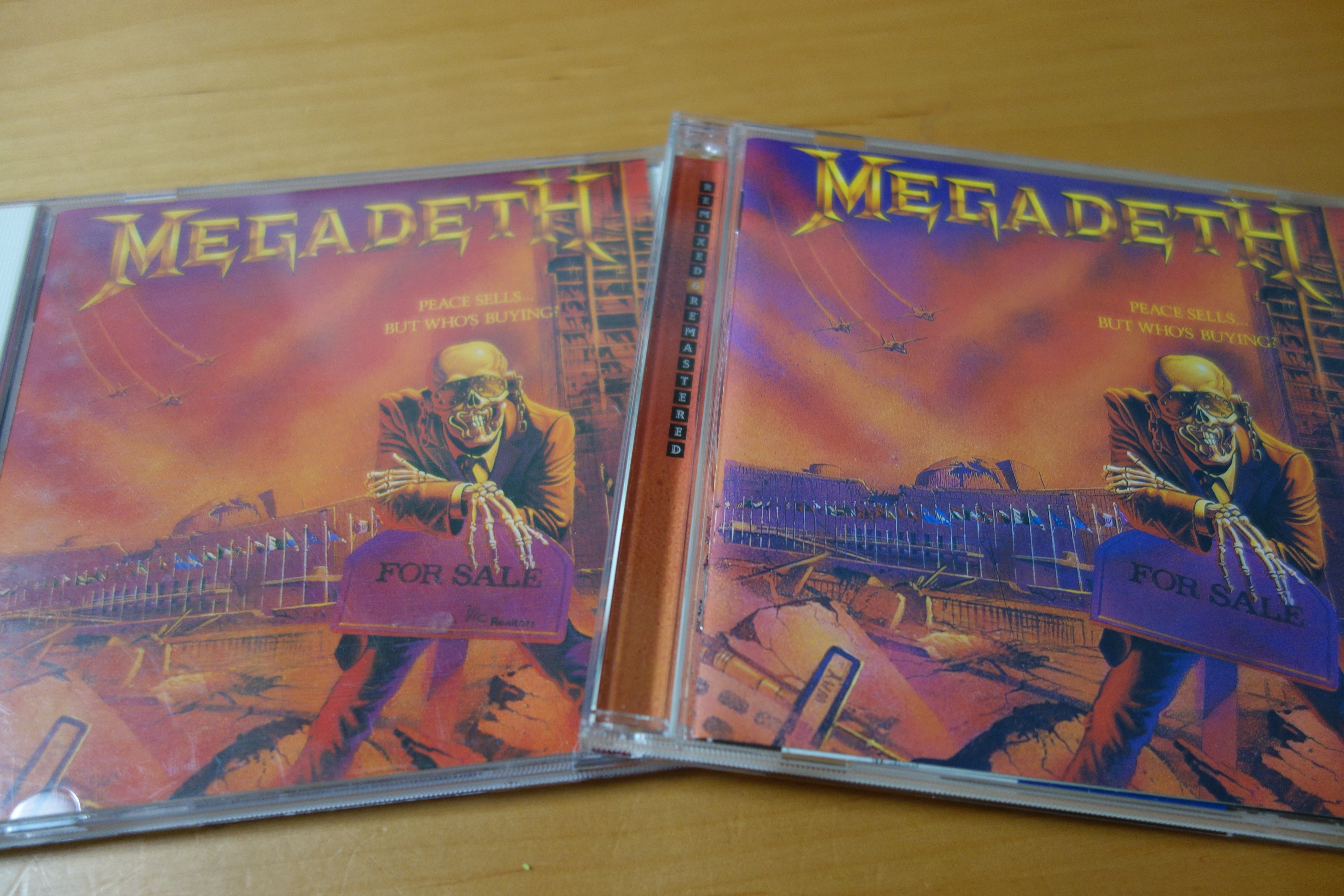 リマスター盤比較 Megadeth 全アルバムレビュー メガデス Peace Sells But Who S Buying ピース セルズ バット フーズ バイイング トトオのレレビュー